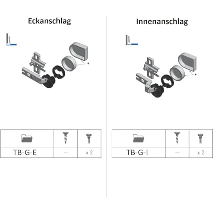 MS Beschläge Glastür-Topfband 1 Paar Glastürscharniere Ø 26mm Chrom glänzend Topfbandabdeckung Vitrinenscharnier Schrankscharnier Möbelscharnier (Rund, Innenanschlag) – Bild 3