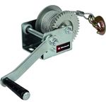 Einhell Handseilwinde TC-WI 500, 500 kg Tragkraft mit 10 m Drahtseil und Sicherheitslasthaken