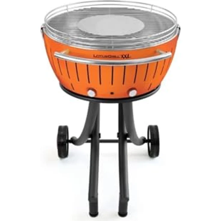 Lotusgrill LOLG-TB-600 Rauchfreier Holzkohlegrill, Orange, 78x78x48 cm – Bild 3