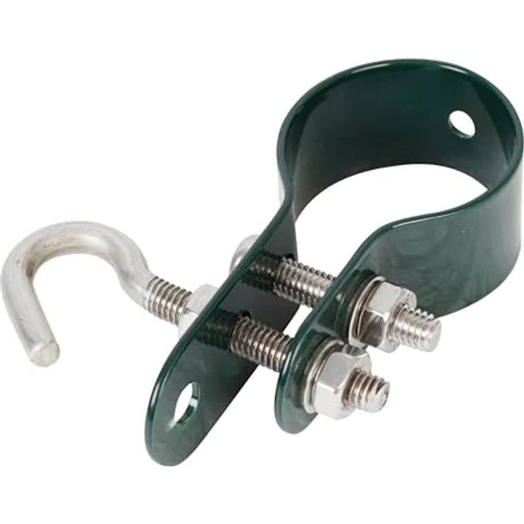 GAH-Alberts 655600 Schelle für Geflechtspannstäbe, verzinkt, grün kunststoffbeschichtet, Ø34 mm - 1 Stück – Bild 2