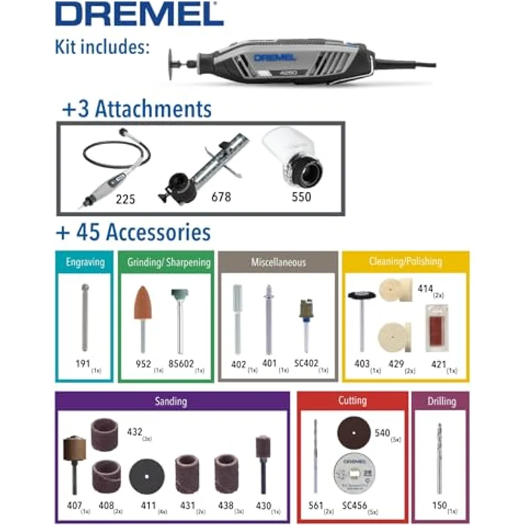 Dremel 4250-3-45 EU F0134250JF Multifunktionswerkzeug 175W – Bild 3