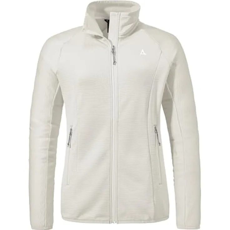 Schöffel Fleecejacke Style Cascata WMS für Damen, grau, 2-Wege-Stretch, hoher Tragekomfort, zwei Reißverschlusstaschen