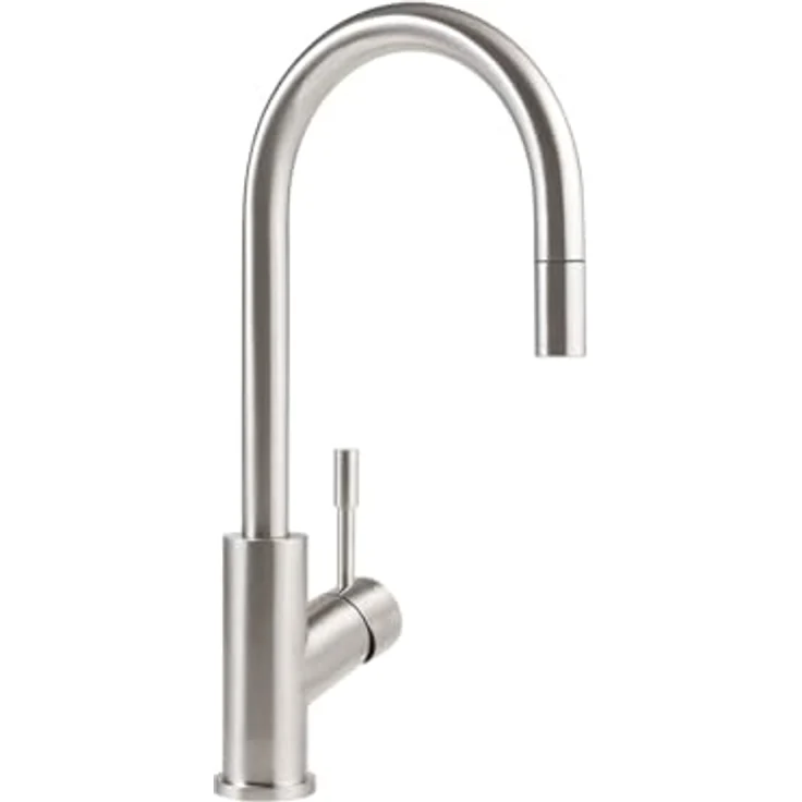 Villeroy & Boch Küchenarmatur 925400LC, Edelstahl massiv mit Ausziehbrause und keramischen Dichtungen, 360° Schwenkbereich – Bild 1