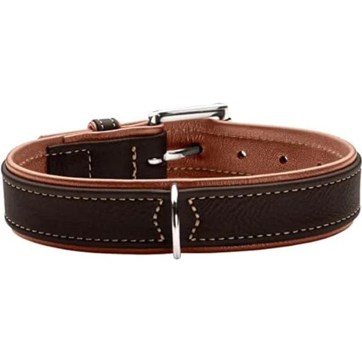 HUNTER Halsband Canadian Up Farbe schwarz/Cognac, Größe 65 – Bild 2