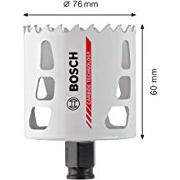Bosch Professional Carbide Lochsäge Endurance for Heavy Duty (Ø 76 mm, Zubehör Bohrmaschine) – Bild 4