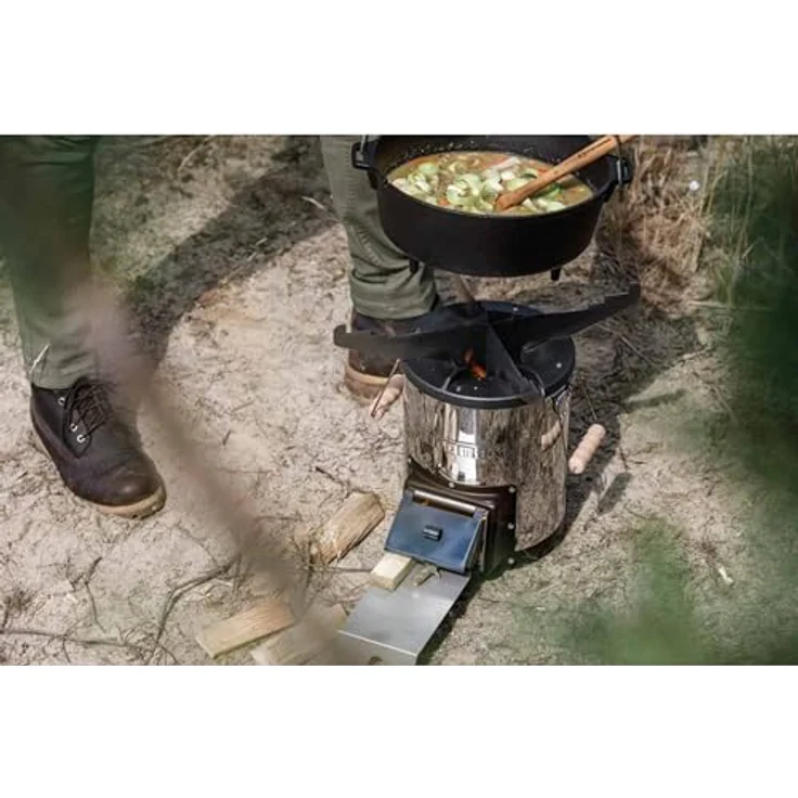 Petromax Feuerstelle Petromax Grillplatte rf33 Kochkreuz und Grillplatte, Ø 27,5 cm, Stahl, geölt – Bild 8