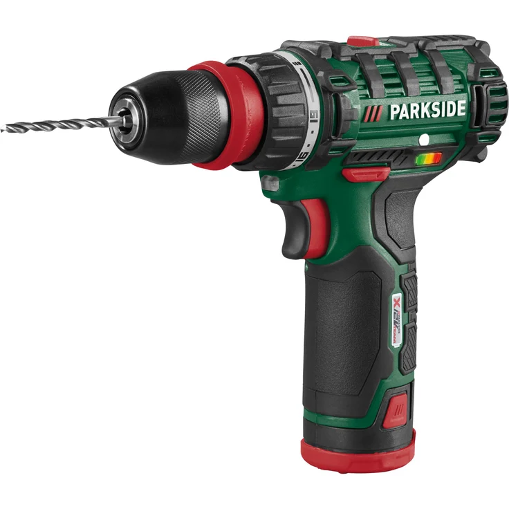 PARKSIDE® 12 V Akku-Bohrschrauber-Set »PBSA 12 F5«, inkl. 2 Akkus, 1 Ladegerät, 19 Drehmomentstufen, LED-Arbeitsleuchte, Aufbewahrungskoffer