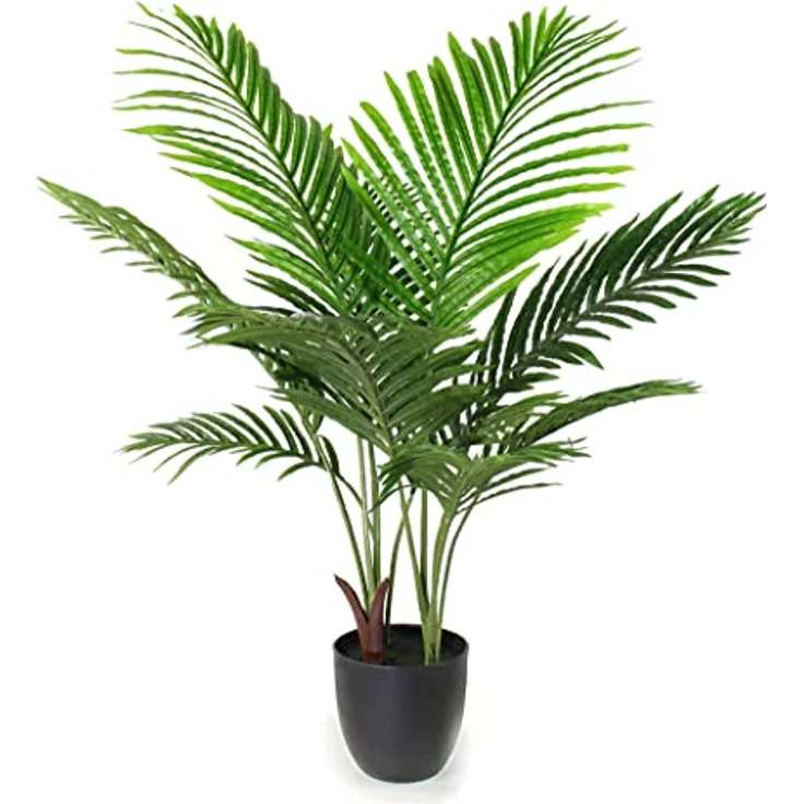 Arnusa Künstliche Palme 90cm KP111 Kunstpflanze Kunstpalme Zimmerpflanze Topfpflanze Dekopalme – Bild 1