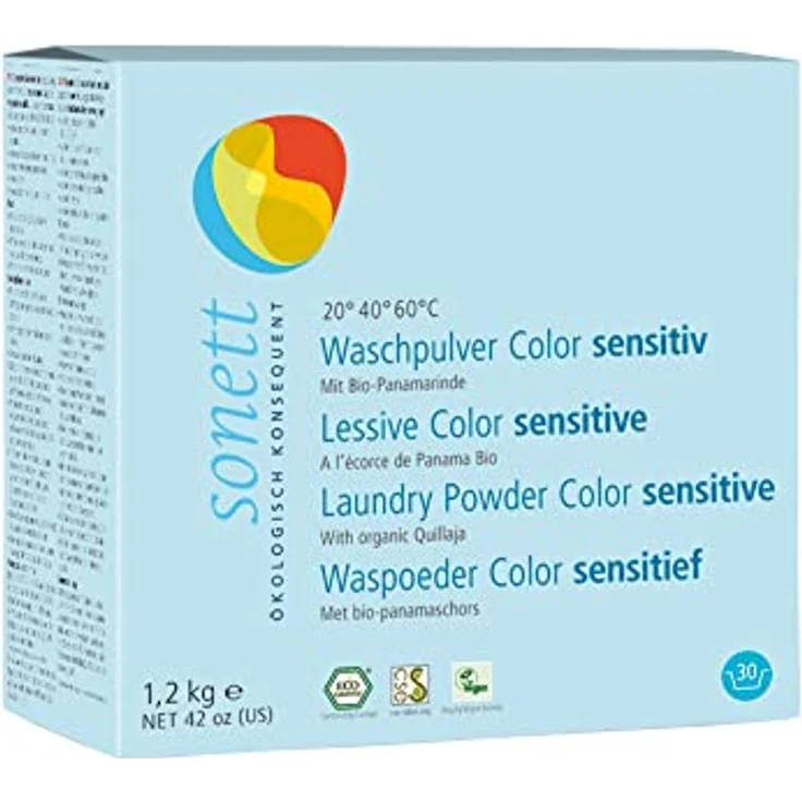 Sonett Waschpulver Color sensitiv, 1.2 kg – Bild 1
