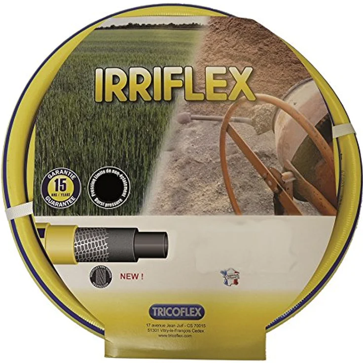 Tricoflex Wasserschlauch Irriflex, 12,5 mm, 50 m Rolle, gelb – Bild 3