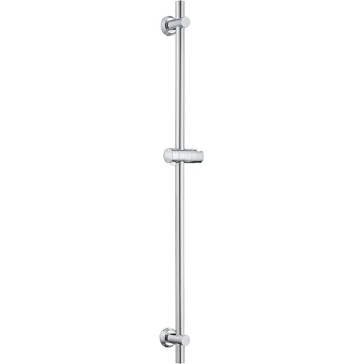 Görbach Duschset Edelstahl Duschstange mit verstellbarer Duschkopfhalterung, 100 cm, rostbeständig, Chrom – Bild 1