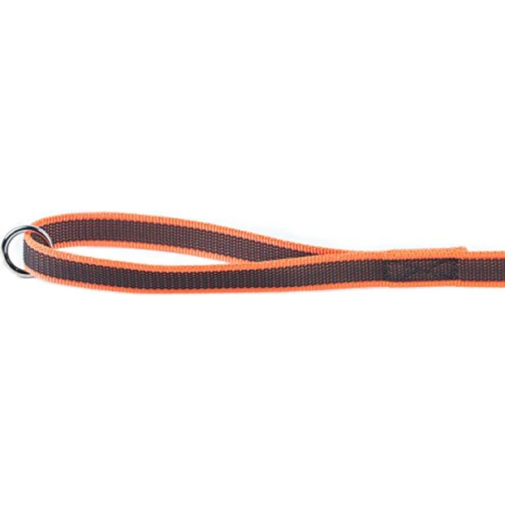 JULIUS K-9 IDC Color & Gray gumierte Leine, 20 mm x 1,2 m mit Schlaufe und O-ring, strapazierfähig, Orange-Grau – Bild 2