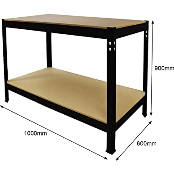 MonsterShop Q-Rax Werkbank 100cm Schwarz – Bild 7