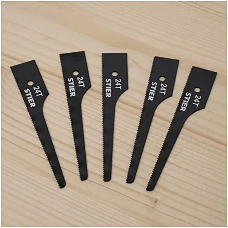 STIER Stichsägeblatt für STS-100 24 Zähne 5 Stk – Bild 2