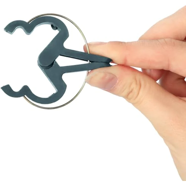 com-four® 60x Pflanzenklemmen groß, Rankhilfen zur Sicherung von Pflanzen, grün, wiederverwendbar und witterungsbeständig – Bild 5