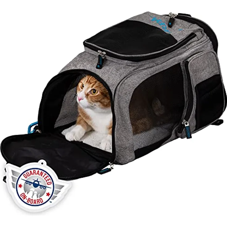 Sherpa 2-in-1 Reise-Rucksack für Haustiere, von Fluggesellschaften zugelassen, 45,7 x 33 x 26,7 cm (L x B x H), Größe M
