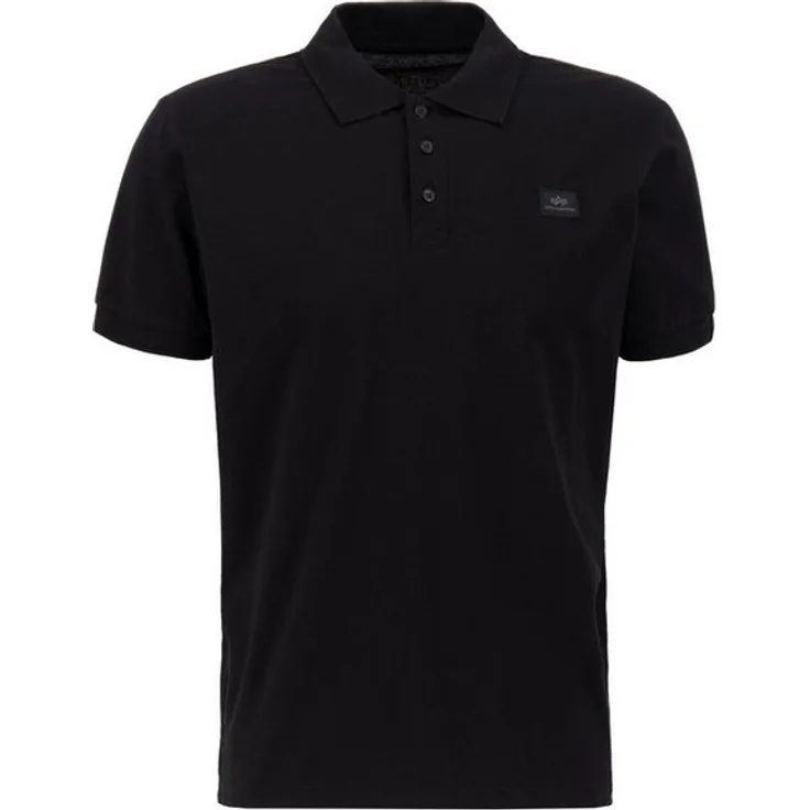 Alpha Industries Poloshirt Alpha Industries Men - Polo Shirts X-Fit Polo, regular fit, Unimuster, kurzärmlig, shell: 50% CO, 50% Polyester, ungefüttert - Navy