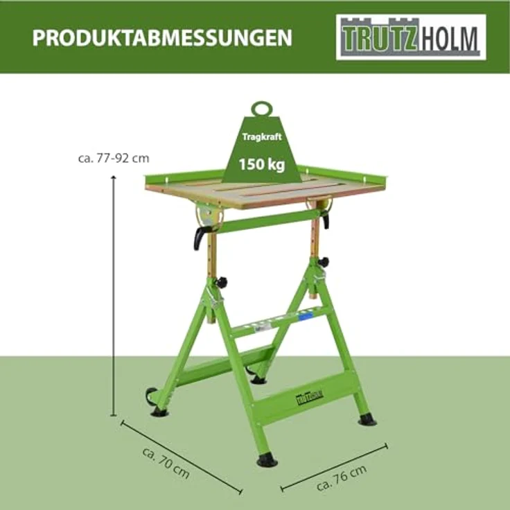 Trutzholm Profi Schweißtisch klappbar höhenverstellbar Werktisch bis 150kg – Bild 3