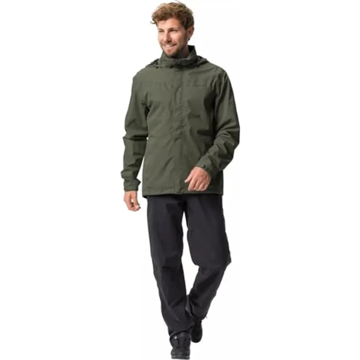 VAUDE MEN'S ESCAPE BIKE LIGHT JACKET (1-St), Umweltfreundliche Regenjacke, reflektierende Elemente – Bild 6