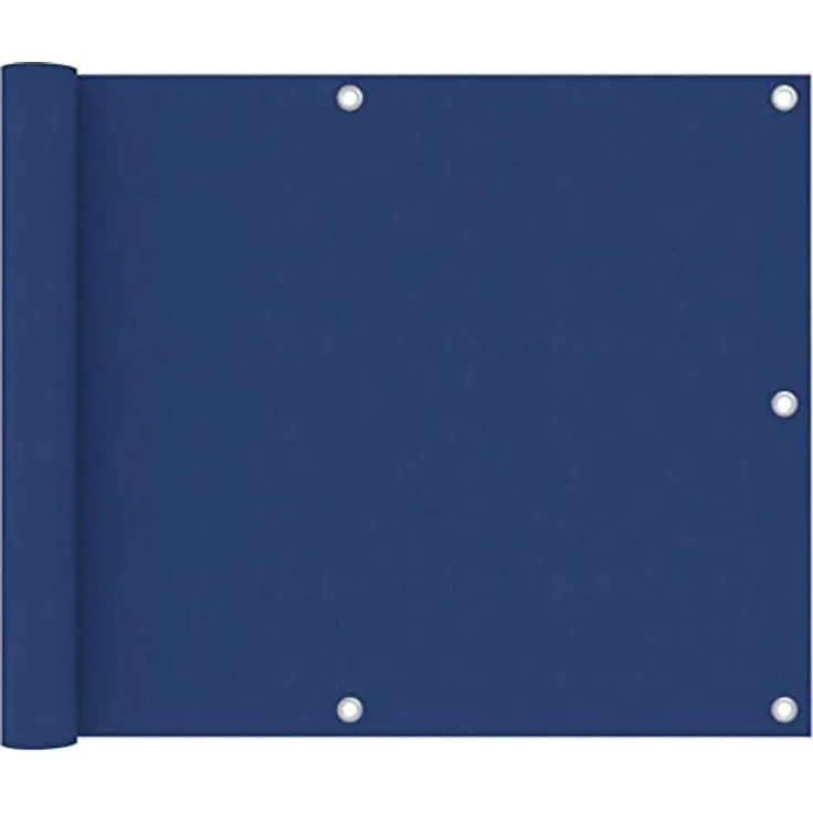 vidaXL Balkon-Sichtschutz Blau 75x400 cm Oxford-Gewebe