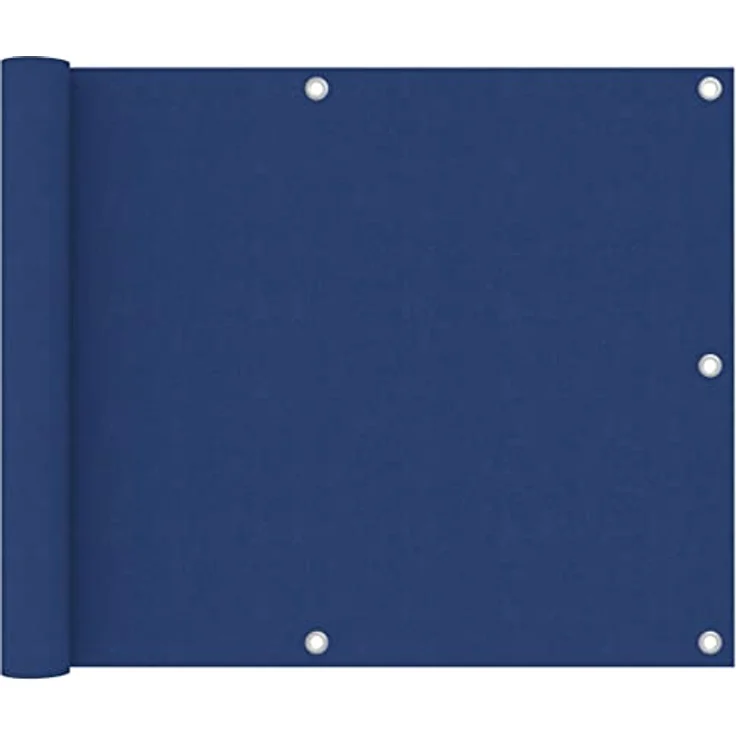 vidaXL Balkon-Sichtschutz Blau 75x400 cm Oxford-Gewebe – Bild 1