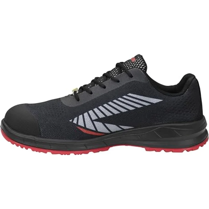 ELTEN LARKIN XXSports Low ESD S1PS Sicherheitsschuh, schwarz-grau, atmungsaktiv, gepolsterte Lasche, PU-Sohle WELLMAXX SPORTS – Bild 3