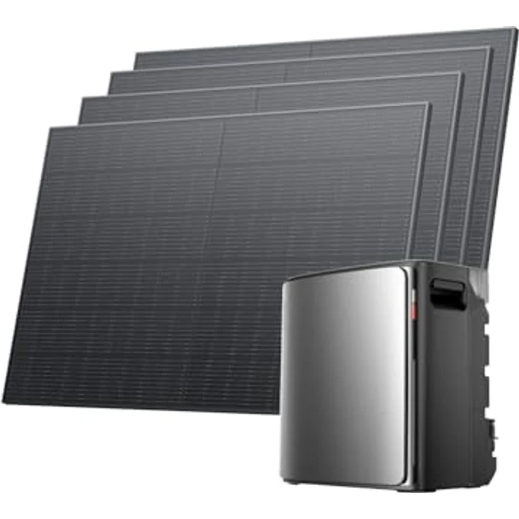 EcoFlow STREAM Ultra X, Balkonkraftwerk mit 3,84 kWh Speicher und 4 × 400W Solarpanel, Smart-KI-Steuerung, IP65-wetterfest, Plug & Power Installation – Bild 2