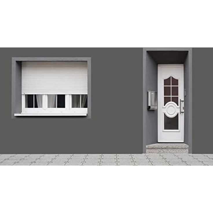 RyFo Colors Silikonharz Fassadenfarbe Lotuseffekt Trend Dunkelgrau 10l - bunte Fassadenfarbe, weitere Grau Farbtöne und Größen erhältlich, Deckkraft Klasse 1 – Bild 3