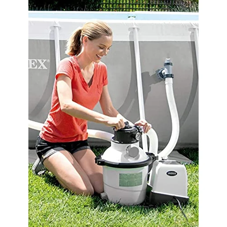 Intex Sandfilter + Chlorinator Kombination 56m³ 26680 – Bild 5