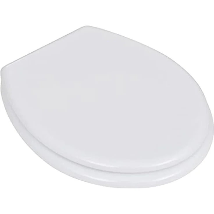 vidaXL Toilettensitz MDF Deckel, Universell einstellbar 12-20 cm, Schlichtes Design, Weiß – Bild 5