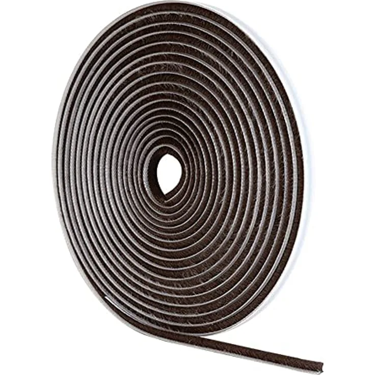 Stormguard 05SR474005MB Zugluftschutz mit Bürstendichtung, selbstklebend, 5 m, Braun