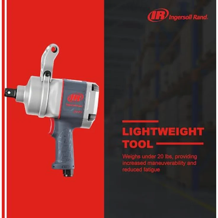 Ingersoll-Rand Druckluft Schlagschrauber 2175MAX, 2,5 cm, max. 600 m lbs, grau mit 360 Grad verstellbarem Pistolengriff und umgekehrtem Drehmoment – Bild 5