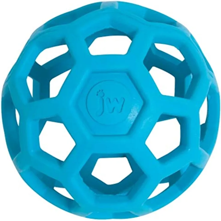 JW Pet (10 Pack) HOLEE Roller Ball Dog Chew Treat Fetch Bouncy Toy SMALL 3.5 in