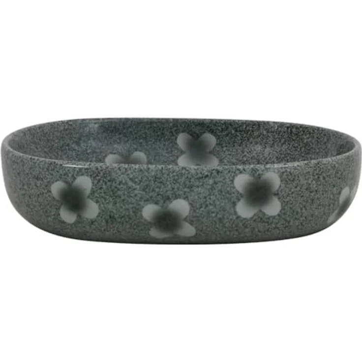 vidaXL Waschbecken Aufsatzwaschbecken Blau Oval 59x40x14 cm Keramik, Handgefertigt mit minimalistischer Eleganz – Bild 3