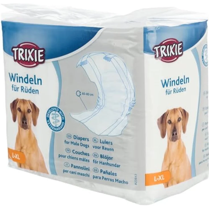 Windeln für Rüden, L–XL: 60–80 cm, 12 St. – Bild 1