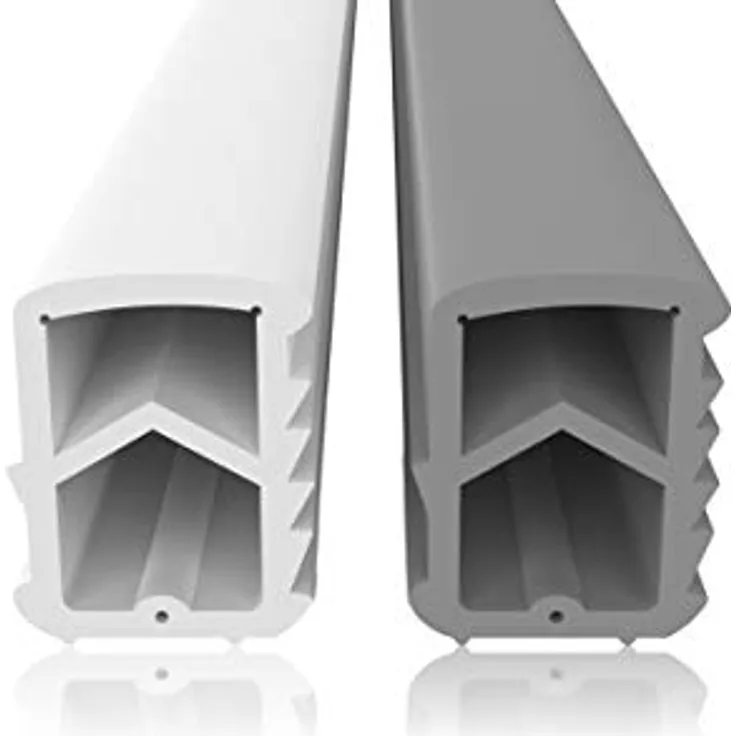 Dikara Stahlzargendichtung Grau 5m, Dichtungshöhe 16mm, Dichtungsbreite 12mm, gegen Zugluft, Lärm und Staub, Heizkostenersparnis