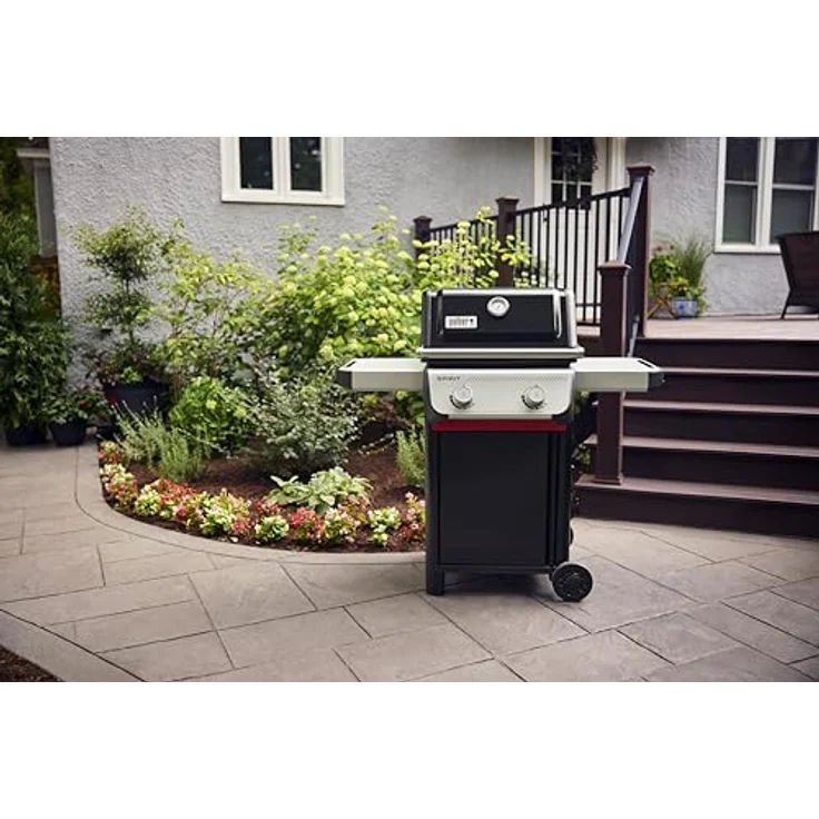 Weber Gasgrill Spirit E-210, 2 Brenner, 52 x 44 cm Grillfläche, 7,8 kW, Edelstahl, porzellanemailliertes Grillrost – Bild 6