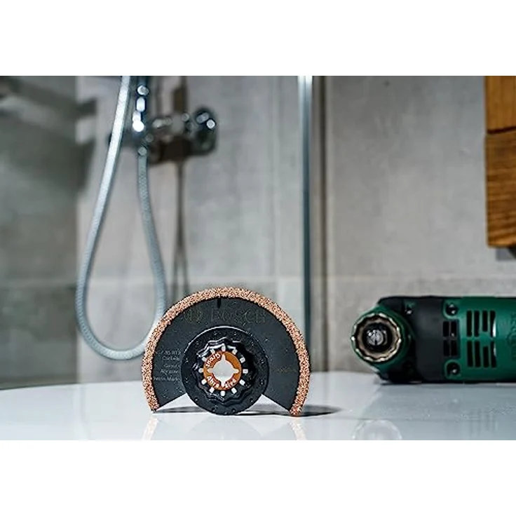 Bosch Karbid Segmentsägeblatt Mörtel und Fliesenkleber für Multifunktionswerkzeuge Starlock (ACZ 85 RT3) – Bild 5