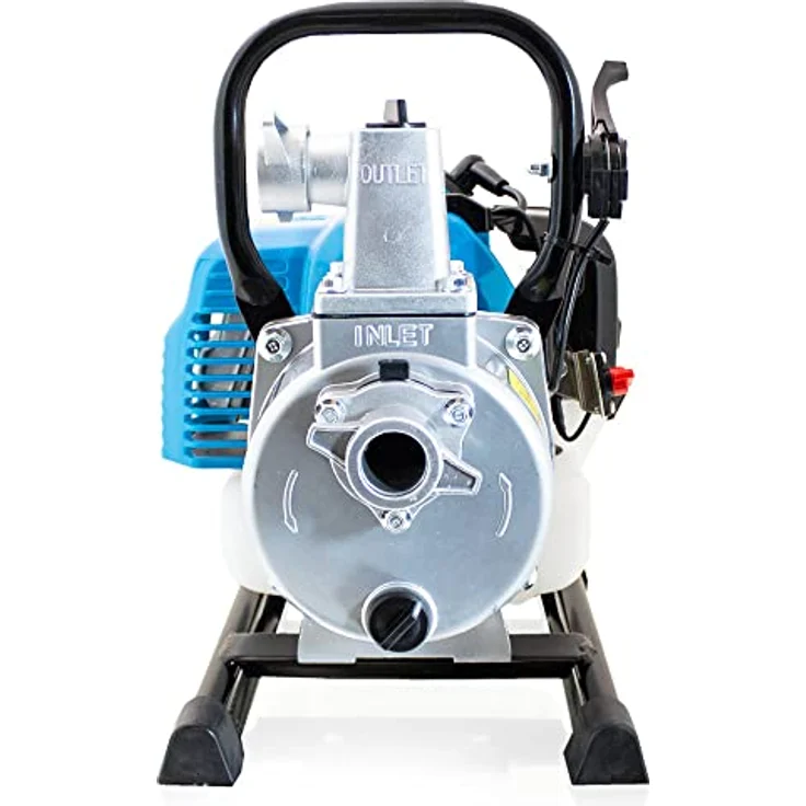 Bituxx Benzin Wasserpumpe MS-15195, 1250W 1,5 Zoll, 43ccm Motor, blau, Fördermenge 15 m³/h – Bild 5