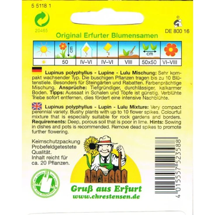 N.L. CHRESTENSEN Lupine Lulu Mischung | Lupinensamen  – Bild 3