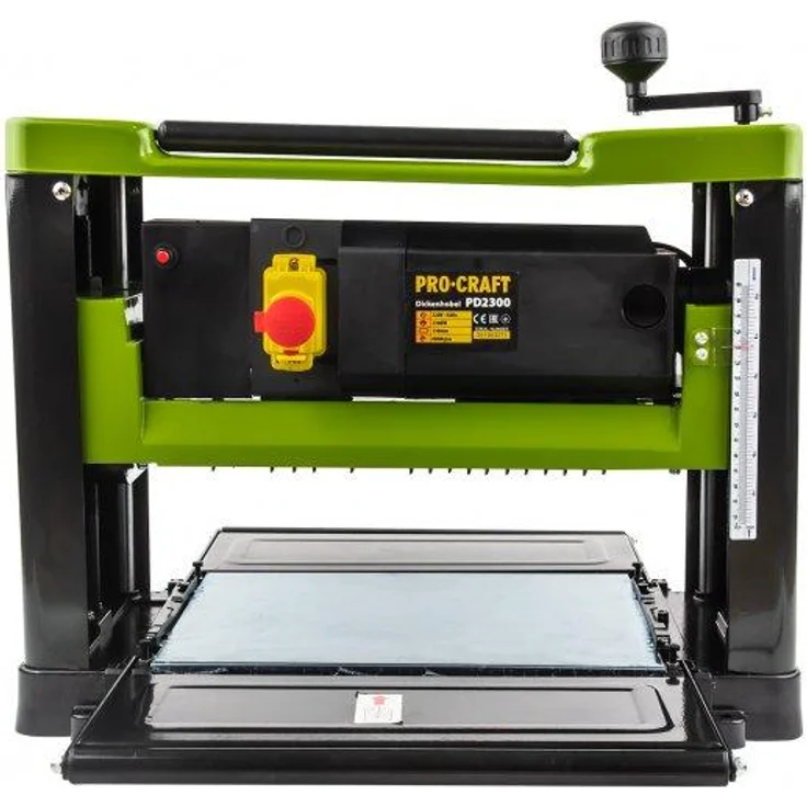 Procraft PD2300 Dickenhobelmaschine, 2000 Watt, 330 mm Hobelbreite, 6 - 160 mm Durchlasshöhe, präzise Abtragstiefe bis 3 mm, inkl. Absauganschluss