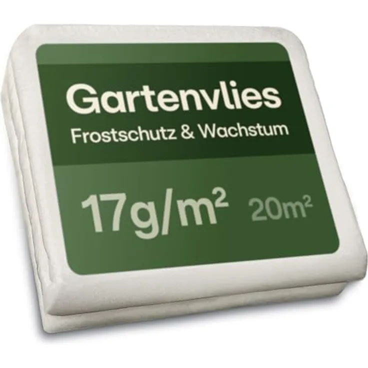Praknu Gartenvlies 17g/m², 20m² Frostschutzvlies, leicht & wasserdurchlässig, atmungsaktiv, langlebig, vielseitig für Pflanzenschutz und Winterschutz außen
