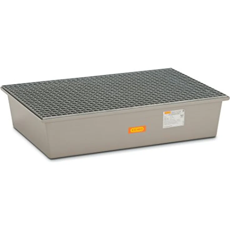 Cemo Auffangwanne 220 l, GFK mit verzinktem Stahlgitterrost, B 128 x H 29 x T 85 cm, mit Zulassung – Bild 2