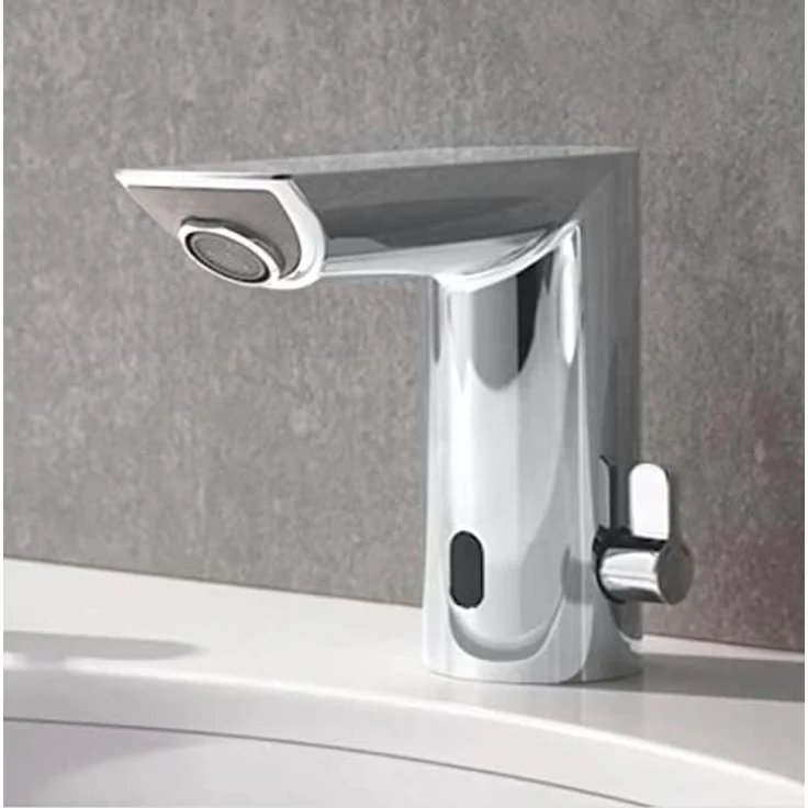 Grohe Bau Cosmopolitan E Infrarot-Waschtisch-Armatur, mit Infrarot-Sensor, GROHE EcoJoy 5, chrom – Bild 2
