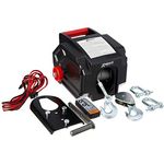 RIBITECH 4277 Seilwinde für Auto, 5 t, vorwärts und rückwärts, 12 V, schwarz