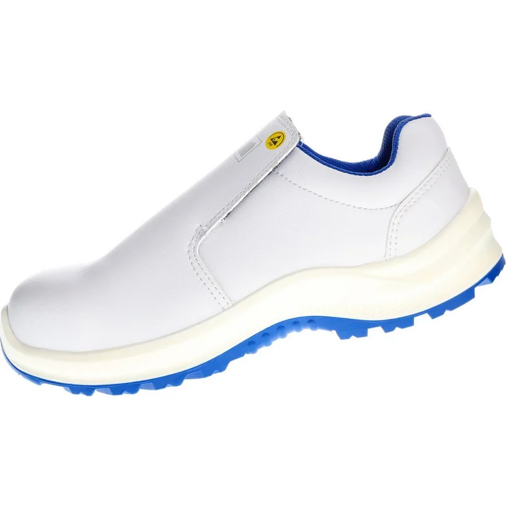 PRO FIT by Fitzner 120 ESD Sicherheitsschuhe S2 "Arctos white low", weiß/blau, Zehenschutzkappe, Atmungsaktiv – Bild 1