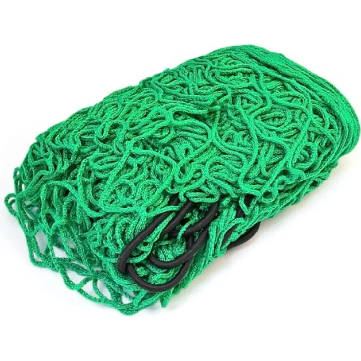 relaxdays Laubschutznetz Anhängernetz 2 x 3 m, grün, dehnbar auf ca. 3,8 x 4,2 m, zur Ladungssicherung