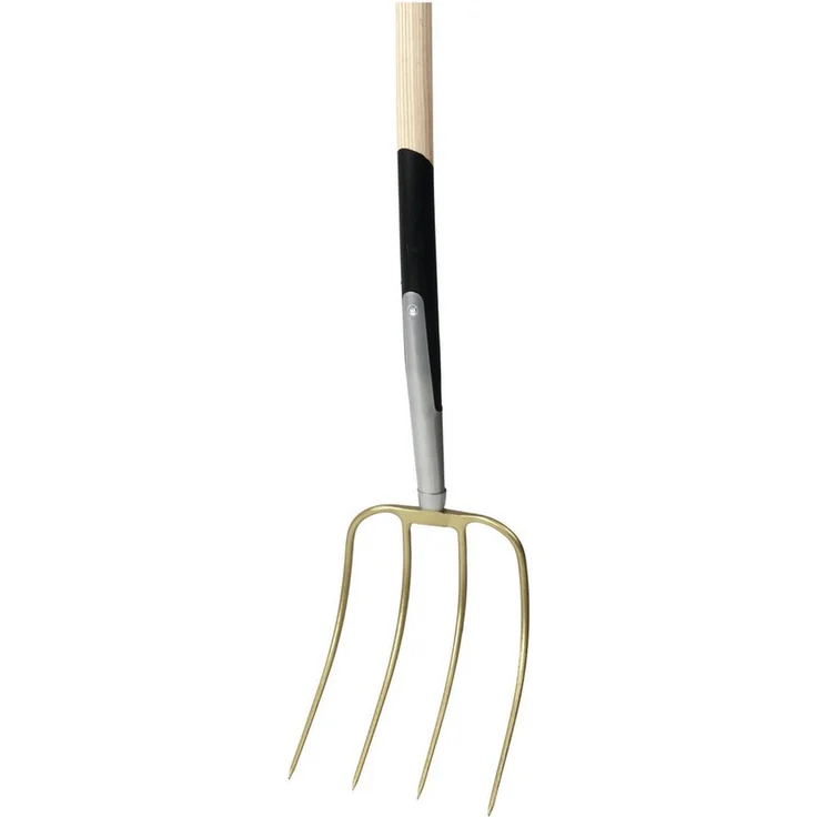 Floraworld Dunggabel 220 mm, 4 Zinken aus Spezialstahl mit Eschen-Langstiel