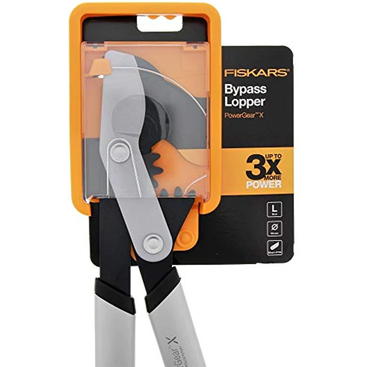 Fiskars PowerGear X Bypass-Getriebeastschere für frisches Holz, Antihaftbeschichtet, Gehärteter Präzisionsstahl, Länge 80 cm, Schwarz-Orange, LX98-L, 1020188 – Bild 12
