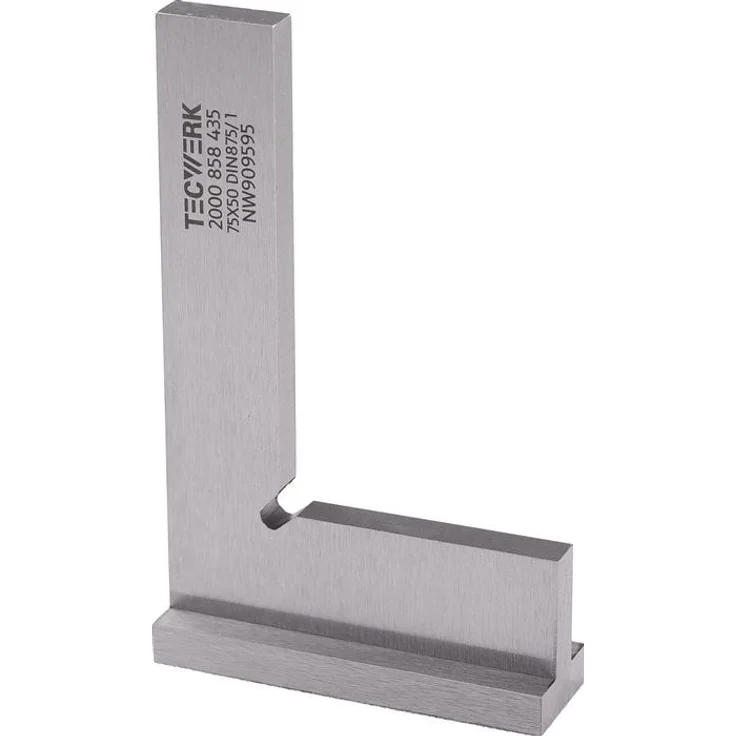 NORDWEST Winkel DIN 875/I Schenkel-L.300x200mm mit Anschlag, Präzisionsausführung aus Stahl für Prüf- und Kontrollarbeiten